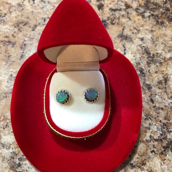 Jewelry - NWT Native American Opal Earrings With Box